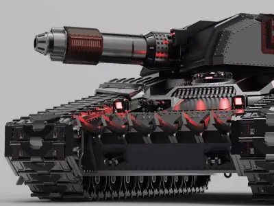 Automaton Annihilator Tank Modular 3D Printable 3D print model