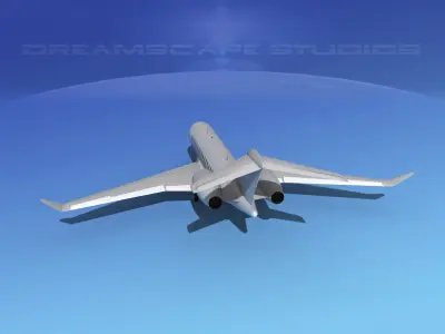 Global Express 8000 Bare Metal 3D model