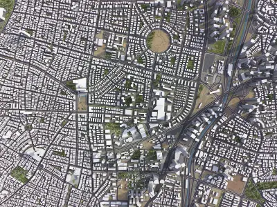 Tel Aviv Low-poly 3D model