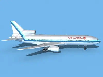 Lockheed L-1011 TriStar Air Canada 3 3D model