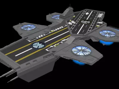 SHIELD Helicarrier Free 3D model