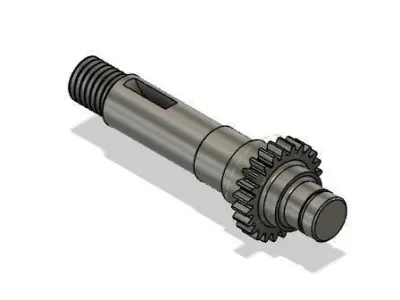  Shaft for two-step reducer 3D model