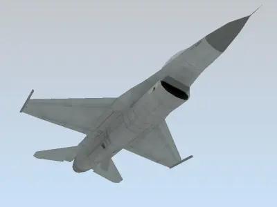 F-16C Fighting Falcon Low poly 3D model Low-poly 3D model