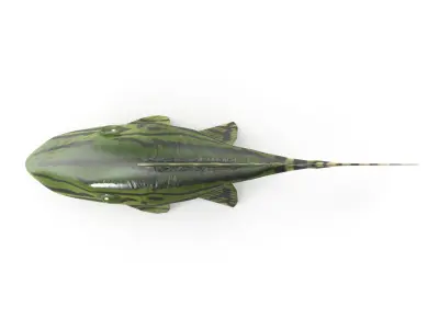 Catfish toy fish Low-poly 3D model