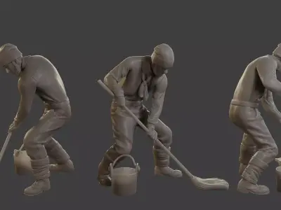 1900 Antartic Sailor ANS1 013 3D print model