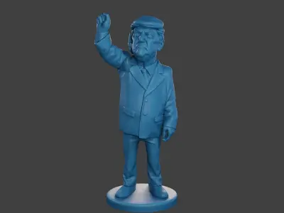 Donald Trump Injured Ear 3D print model