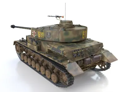 PzKpfw IV - Panzer 4 - Ausf J - 611 3D model