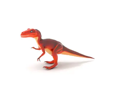 Ferocious Raptor Dinosaur model pack Low-poly 3D model