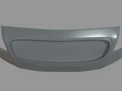 Front Bumper Audi TT Low-poly 3D model