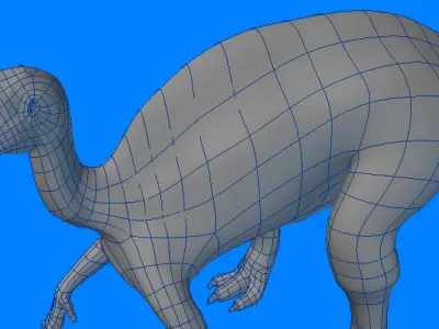 Saurolophus Type-1 Di 3D model