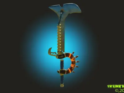 Sword Concept 02 Low-poly 3D model