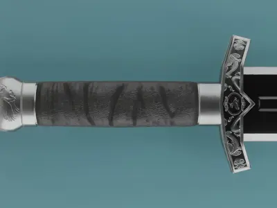 Stylized swords Free low-poly 3D model
