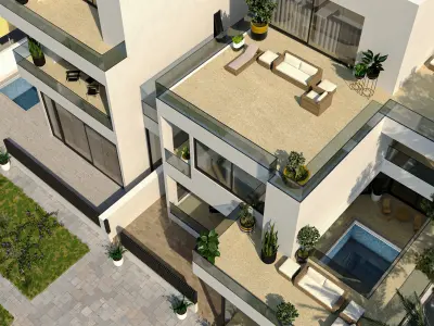 Private Villa beach 3D model