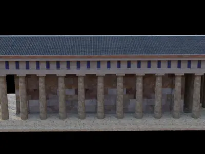 Temple of Hephestus 3D model