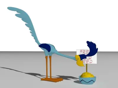 Road runner 3D model