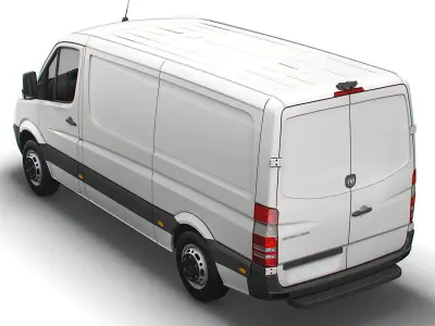 Dodge Sprinter L2H1 2009 3D model