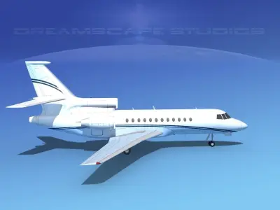Dassault Falcon 900 V13 3D model