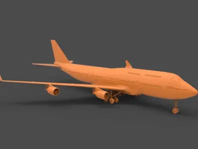 Boeing 747 3D print model