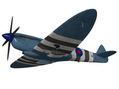 Supermarine spitfire Mk-XI 3D model