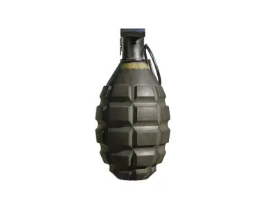 Mk 2 Grenade Low-poly 3D model