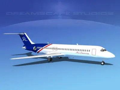 Douglas DC-9-30 Air Liberty 3D model