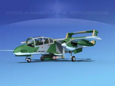 Rockwell OV-10 Bronco Philippines 3D model