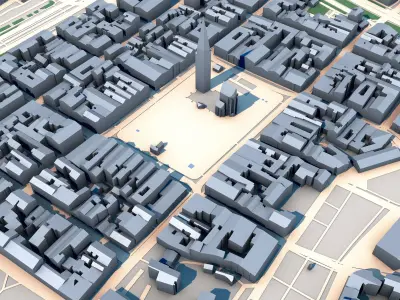 Cathedral of St Bartholomew Pilsen Czechia 3D model