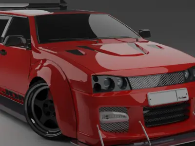 Samara RED Free low-poly 3D model