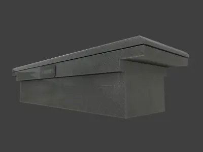 HUSKY TOOLBOX BRIGHT ALUMINUM 3D model