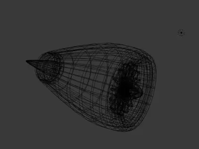 Free Cylinder Jet Eninge Free low-poly 3D model