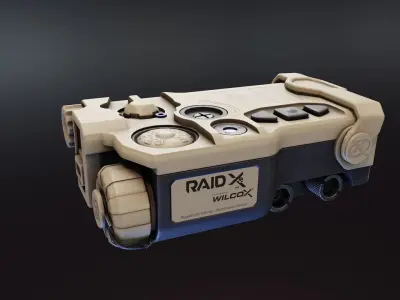 Wilcox RAID Xe Illuminator Low-poly 3D model
