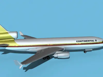 McDonnell Douglas MD-11 Continental 1 3D model