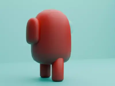 Among Us-Red 3D model