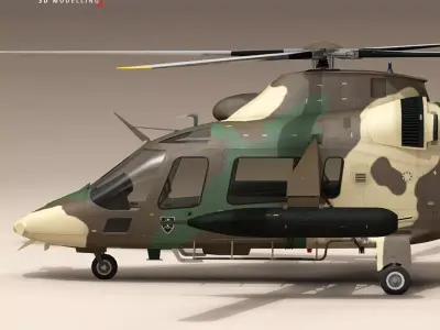 AW109LUH South Africa 3D model