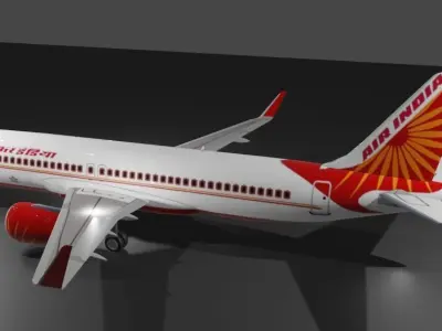 Air India Airbus a320neo Low-poly 3D model