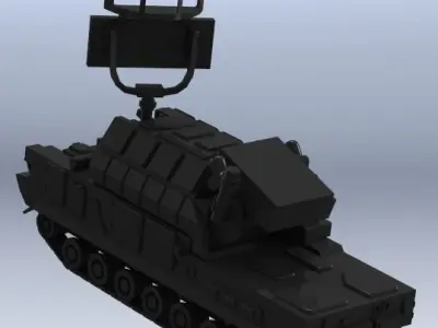 anti-aircraft missile complex TOR 2M 3D print model