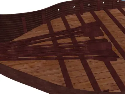 Viking Cargo Ship 3D model