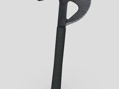 Aircraft Axe Low-poly 3D model