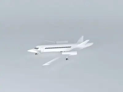 Template Cadillac FTS Business Jet Free 3D model