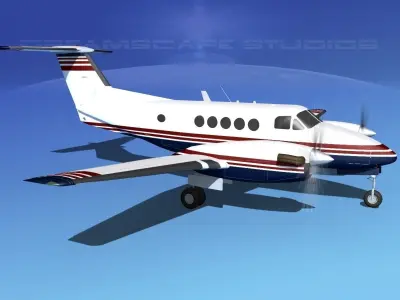 Beechcraft B200 GT King Air V05 3D model