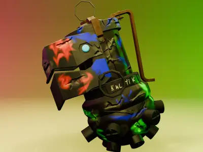 JINX GRENADE  low-poly Low-poly 3D model