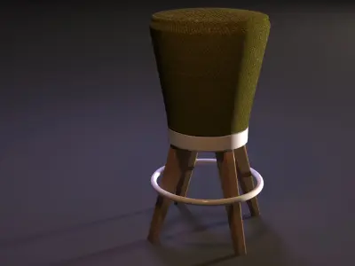  friends bench 3D model