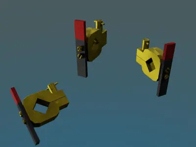 WW1 Aircraft Compass 3D model