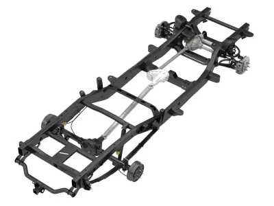 PICKUP TRUCK CHASSIS 4WD IFS 3D model