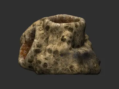 Spider Rock 02 Free low-poly 3D model