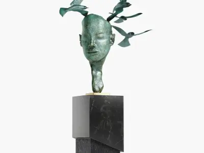 Human Sclupture 2 Low-poly 3D model