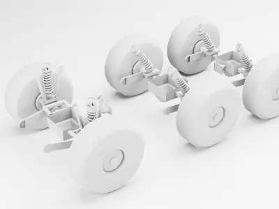 LAV-600 military vehicle Low-poly 3D model