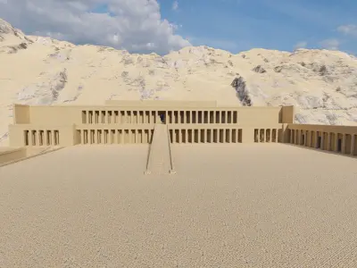 somer ancient pyramid-Ziggurat Temple 3D model
