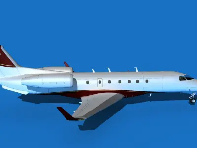 Embraer Legacy 500 V08 3D model