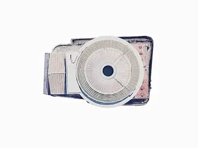 The Pantheon paper temple of person Low-poly 3D model